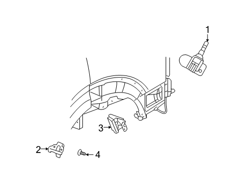 2011 Jeep Liberty Tire Pressure Monitoring Trigger-Tire Pressure Diagram for 56029360AC