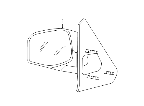 2005 Ford Explorer Sport Trac Outside Mirrors Mirror Diagram for 3L2Z-17682-CAA