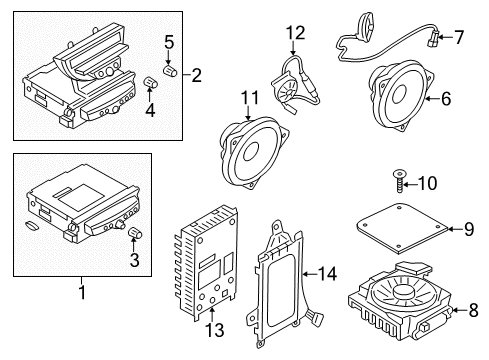 2013 Mini Cooper Paceman Radio Countersunk Screw Diagram for 51337068211