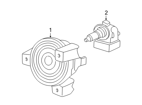 2004 Mercury Mountaineer Bulbs Fog Lamp Diagram for 4L9Z-15200-BA