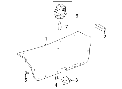 2001 Lexus IS300 Bulbs Screw, W/WASHER Diagram for 90159-60350