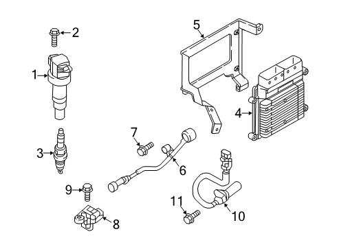 2022 Hyundai Kona Ignition System ELECTRONIC CONTROL UNIT Diagram for 39175-2JDF0