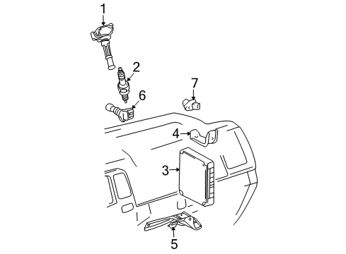 2010 Toyota Tacoma Powertrain Control ECM Diagram for 89661-04E20