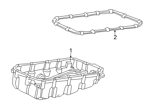 2005 Honda Civic Transaxle Parts Pan, Oil Diagram for 21151-PZC-000