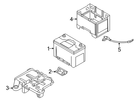 2014 Hyundai Tucson Battery Battery Sensor Assembly Diagram for 37180-2S600