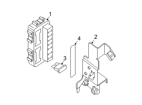 2010 Nissan Maxima Fuse & Relay Block Junction Diagram for 24350-9DF0A