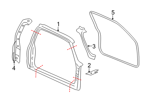 2013 Chevrolet Silverado 2500 HD Uniside Uniside Assembly Diagram for 20979206