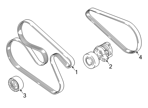 2020 BMW M760i xDrive Belts & Pulleys RIBBED V-BELT Diagram for 11288623393