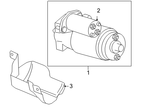 2006 Nissan Altima Starter REMAN Starter Assembly Diagram for 23300-8J115R