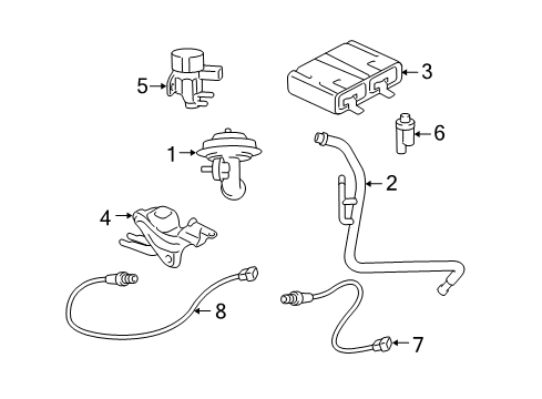 2004 Ford Escape Powertrain Control ECM Diagram for YL8Z-12A650-SF