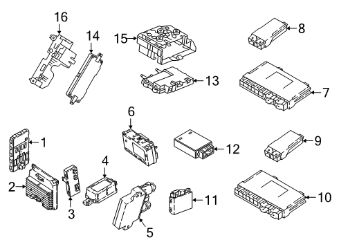 2022 BMW X5 Electrical Components Power Distribution Box Lin M Diagram for 61358795478