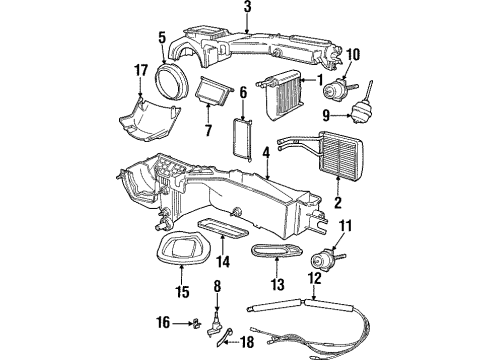 1997 Jeep Cherokee Air Conditioner Accumulator Diagram for 55036630