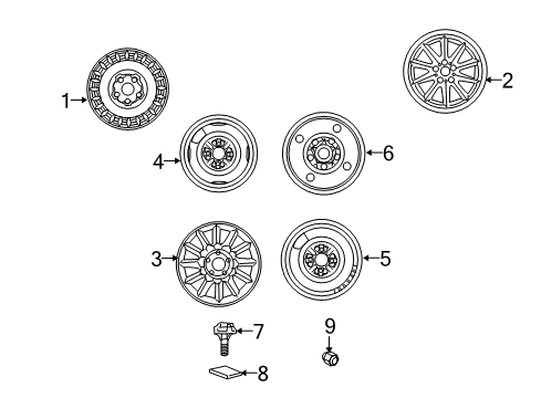 2002 Hyundai XG350 Wheels Wheel Cap Assembly Diagram for 52910-39900