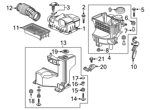 2017 Honda Civic Powertrain Control Ecu Diagram for 37820-5BA-A97