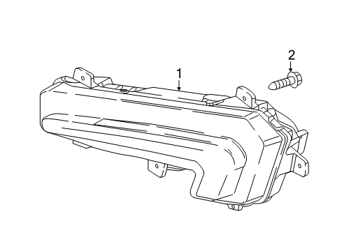 2017 Chevrolet Malibu Daytime Running Lamps Daytime Run Lamp Diagram for 84525422