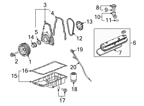 2005 Chevrolet Corvette Filters Tube Diagram for 12570787