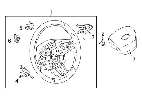 2020 Ford EcoSport Steering Column & Wheel, Steering Gear & Linkage Engagement Switch Diagram for GN1Z-9C888-C