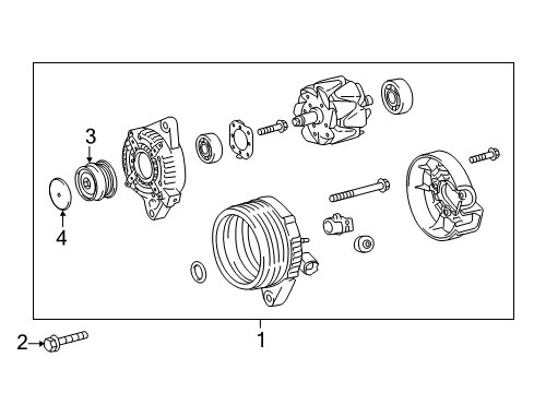 2018 Toyota Corolla iM Alternator Alternator Diagram for 27060-37150