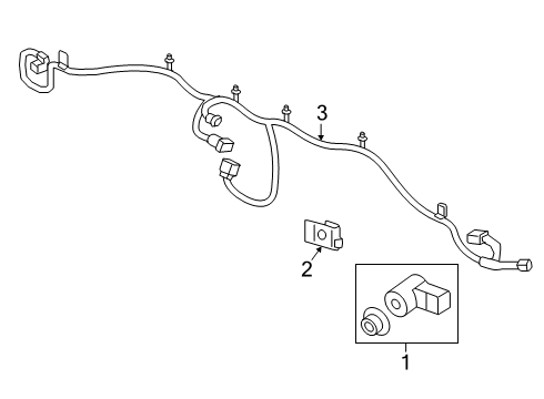 2020 Chevrolet Sonic Parking Aid Harness Diagram for 42482398