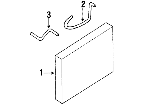 1997 Mercury Villager Trans Oil Cooler Transmission Cooler Diagram for F6XZ7A095BA