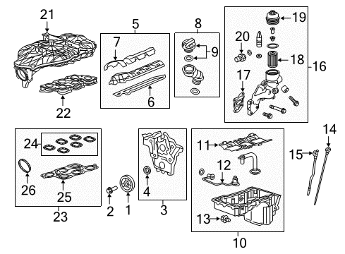 2015 Chevrolet Colorado Throttle Body Gasket Diagram for 12639700