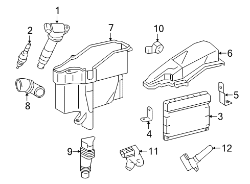 2016 Lexus RC F Ignition System Ignition Coil Diagram for 90919-02260