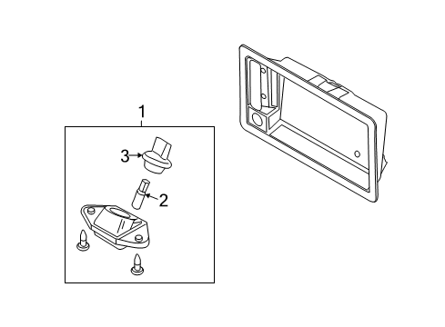 2008 Ford E-250 Bulbs License Lamp Diagram for F6UZ-13550-AA