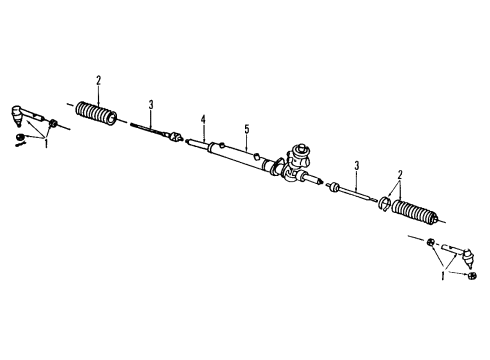 1993 Nissan Quest P/S Pump & Hoses, Steering Gear & Linkage Seal Kit-Power Steering Pump Diagram for 49591-0B025