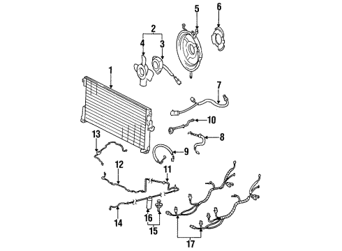 1986 Honda Accord Air Conditioner Motor, Cooling Fan (Denso) Diagram for 38616-PH1-013