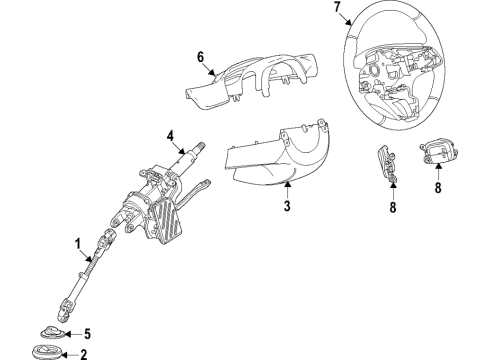 2020 Buick Encore GX Steering Column & Wheel, Steering Gear & Linkage Lower Boot Diagram for 42575531