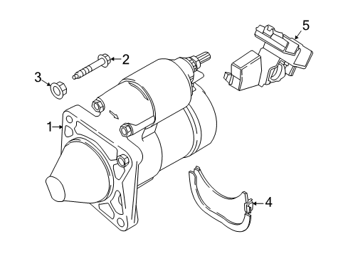 2019 Fiat 124 Spider Starter Dsa Replacement Starter Diagram for 68201259AA