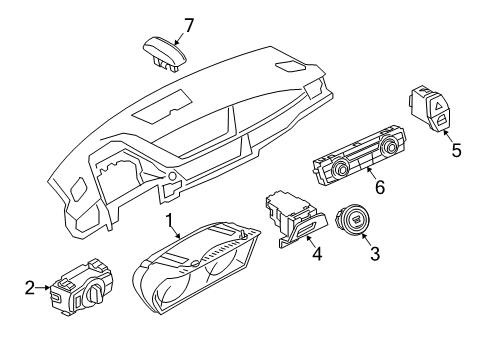 2013 BMW X1 Switches Combination Switch Diagram for 61319123051