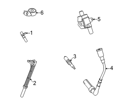 2021 Ford E-350 Super Duty Powertrain Control Front Oxygen Sensor Diagram for LC2Z-9F472-B