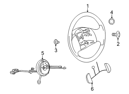 2015 Ford E-350 Super Duty Steering Column & Wheel, Steering Gear & Linkage Cruise Switch Diagram for AC2Z-9C888-AA