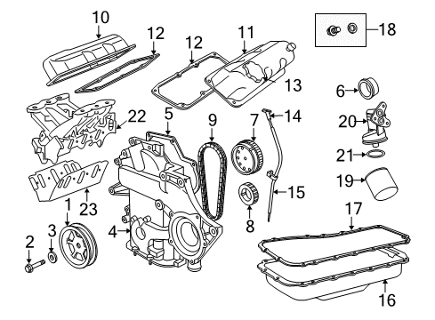 2005 Chrysler Pacifica Intake Manifold Adapter-Oil Filter Diagram for 4781163AC