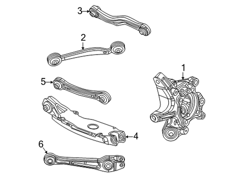 2022 Jeep Wagoneer Rear Suspension CAMBER Diagram for 68400707AB