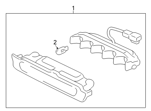 2002 Honda Civic Bulbs Light Assy. Diagram for 34270-S6A-013