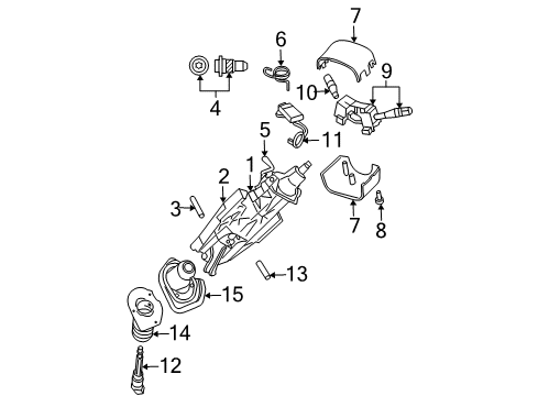 2007 Chrysler Pacifica Anti-Theft Components Switch-Multifunction Diagram for 56044884AA