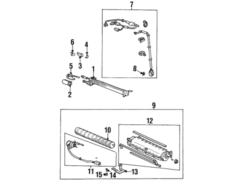 1998 Honda Odyssey Auxiliary Heater & A/C Pipe, Liquid Diagram for 80216-SX0-961