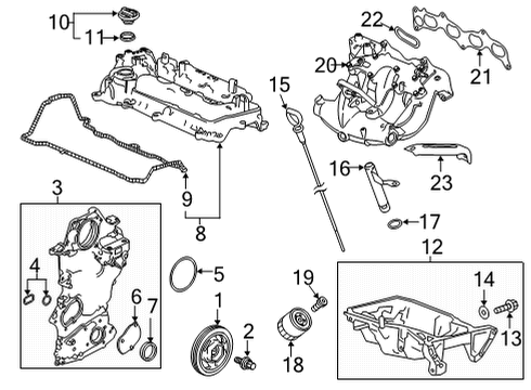 2020 Honda CR-V Intake Manifold Manifold Assembly-, Int Diagram for 17010-5TZ-H00