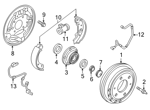 2019 Ram ProMaster City Brake Components Line-Brake Diagram for 68394906AA