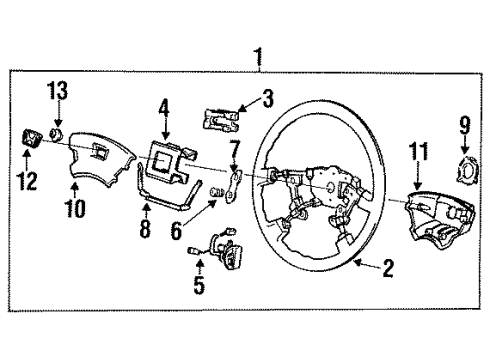 1990 Honda Accord Cruise Control System Actuator Assembly (Hitachi) Diagram for 36520-PT3-A01