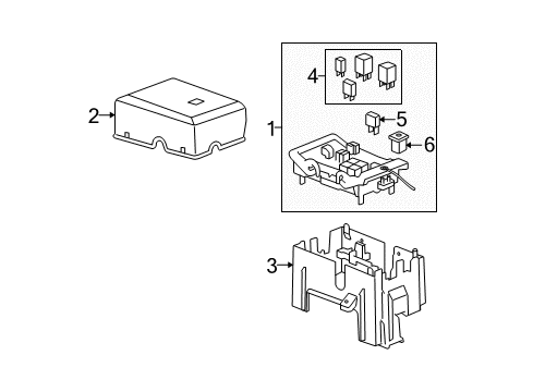 2011 Chevrolet Suburban 2500 Window Defroster Junction Block Diagram for 22798218