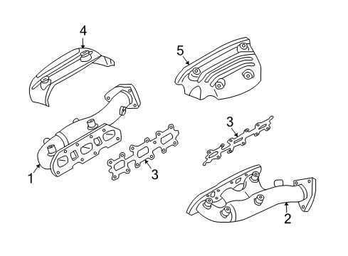 Diagram for 2007 Nissan 350Z Exhaust Manifold 