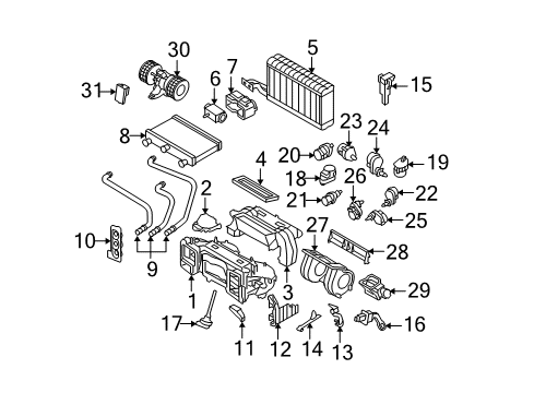 2008 BMW 528xi Air Conditioner Pressure Hose, Condenser, Evaporator Diagram for 64539155350