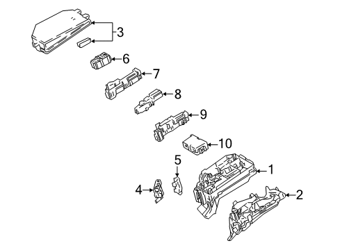 2020 Toyota C-HR Fuse & Relay Front Cover Diagram for 82661-F4020