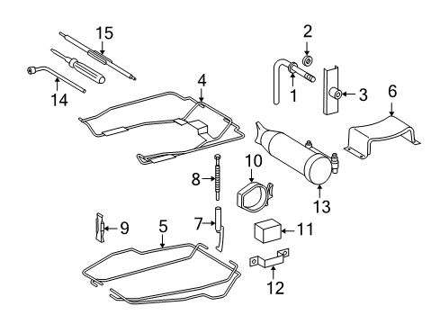 2004 Dodge Sprinter 2500 Spare Tire Carrier Wrench-Wrench Diagram for 5120993AA