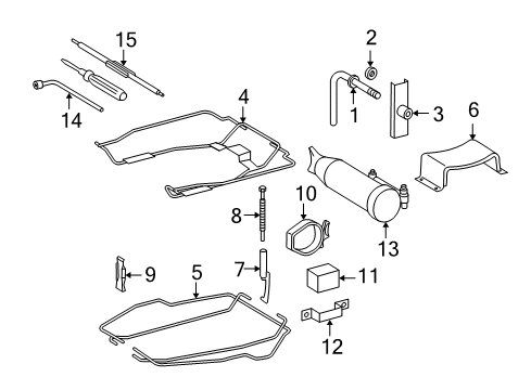 2006 Dodge Sprinter 2500 Spare Tire Carrier Wrench-Wrench Diagram for 5120992AA