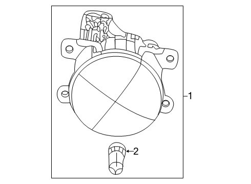 2019 Ram 1500 Chassis Electrical - Fog Lamps Fog Lamp Diagram for 68273292AB