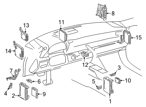 2021 Lexus LS500 Fuse & Relay COMPUTER, STEERING C Diagram for 89181-50500